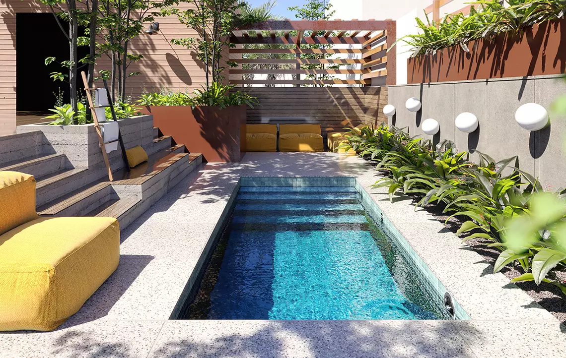 JOMON - 5,00 x 2,50 x 1,40 metros com Cerâmica iGUi