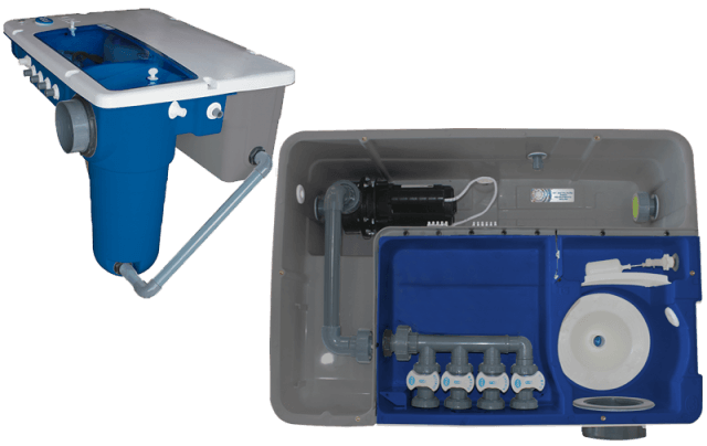 G4 standard specific line of water treatment plants for swimming pools which include important items of security to protect your family