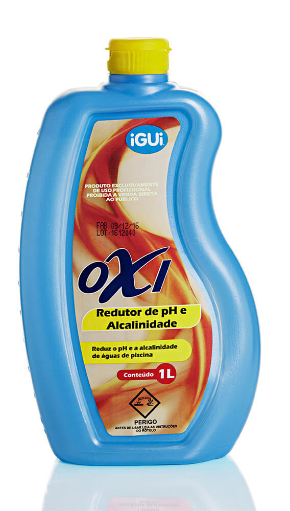 Oxi Redutor de pH e Alcalinidade indicadores água piscina